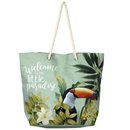 Strand Tasche Toucan in Paradise mint