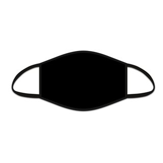 Nasen-Mund-Maske schwarz uni mit Filtertasche