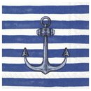L Serviette Sailors Anchor blue