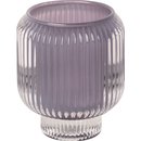 Kerzenhalter Glas 8,5cm lilac
